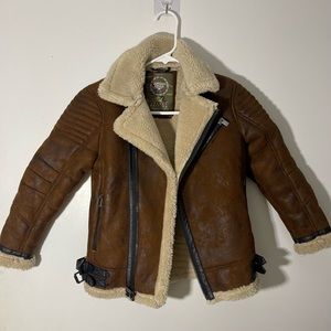 Kids Jordan Craig shearling coat